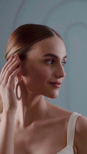 Large Ornate Oval Earrings