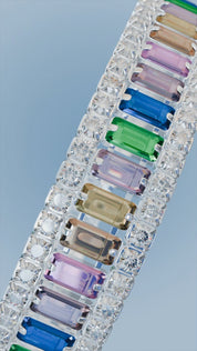 Multi Coloured Stone Bracelet