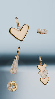 Gold Plated Heart Charm Bracelet