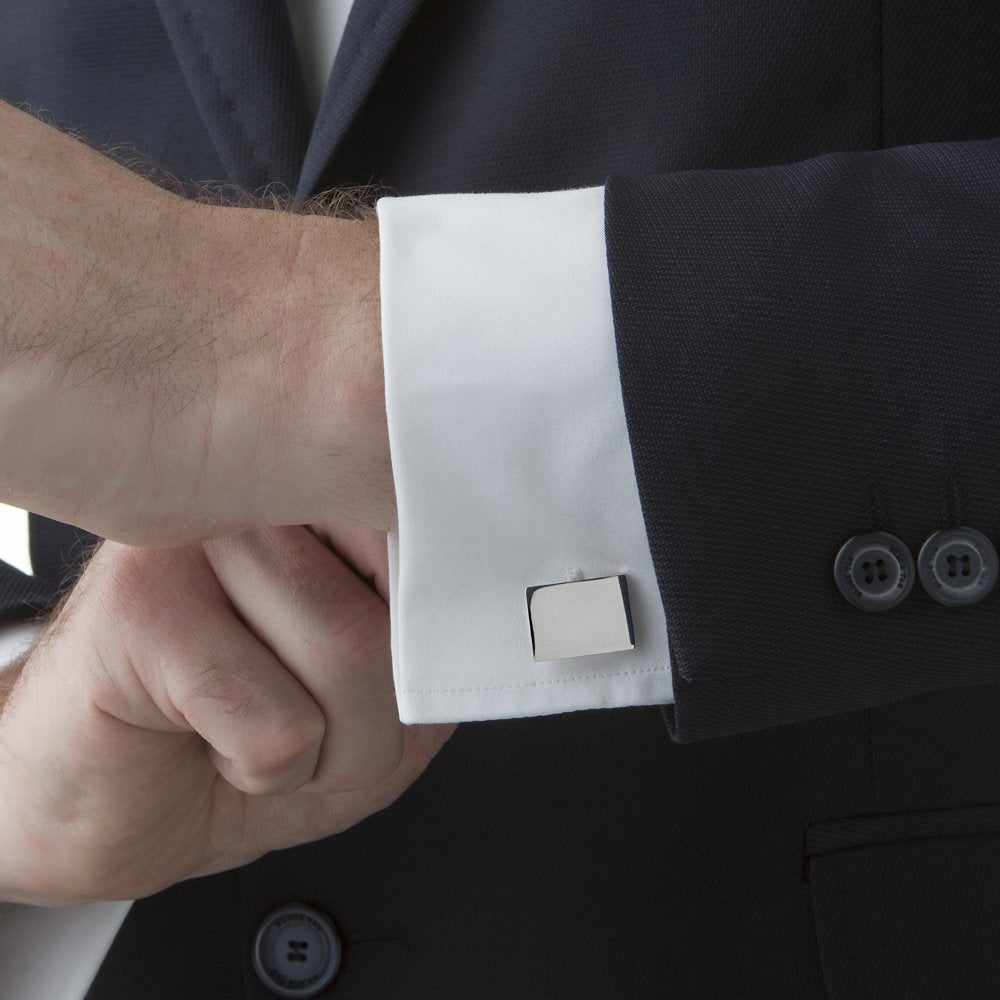Cufflinks - Clear Stone