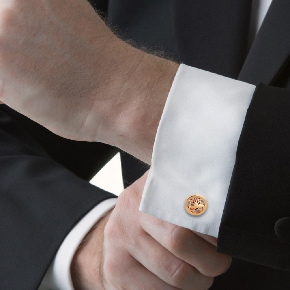 Cufflinks - Clear Stone