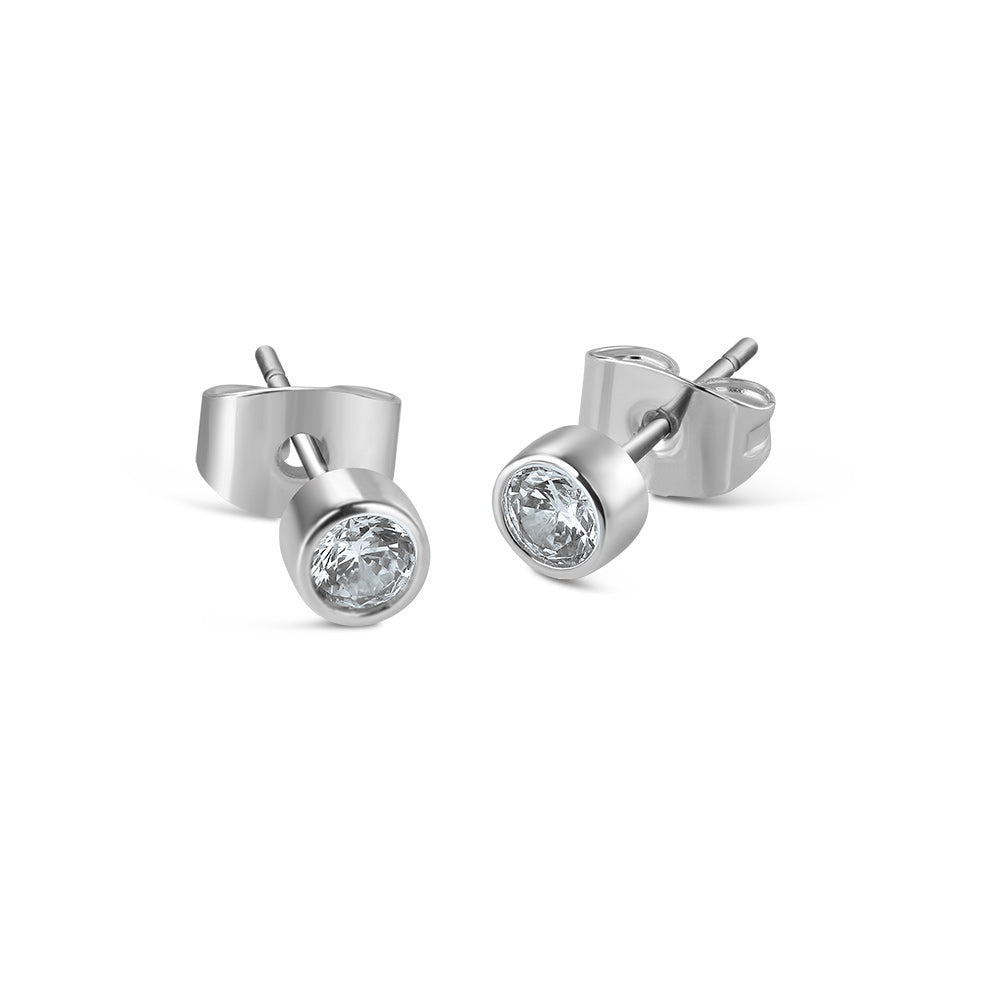 Clear Stud Earrings
