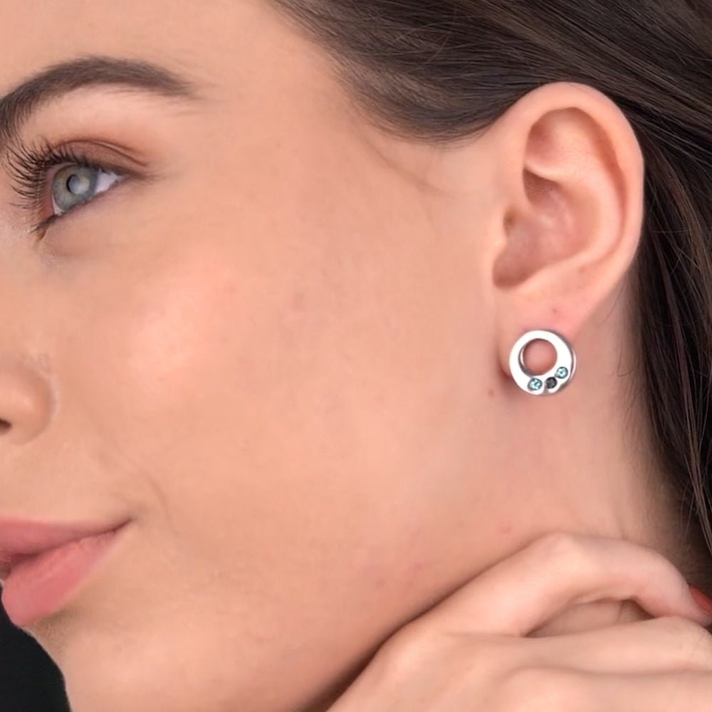 Earrings Coloured Stones