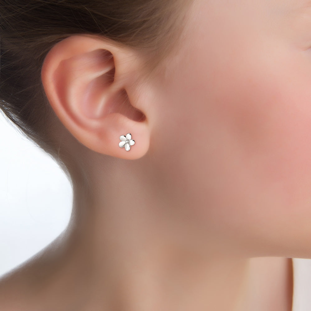 Childrens Flower Stud Earrings