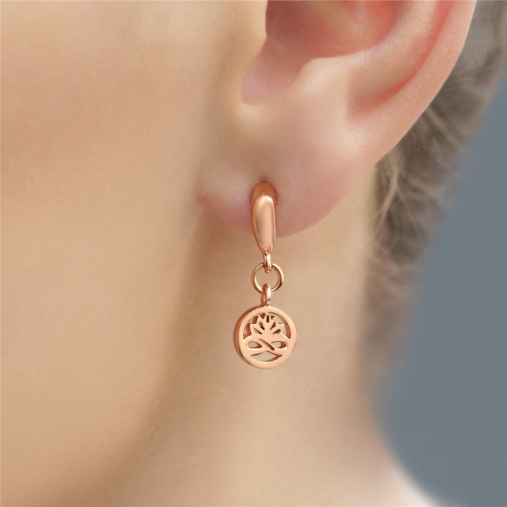 Rose Gold Plated Stud Earrings