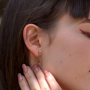 Rose Gold Plated Stud Earrings