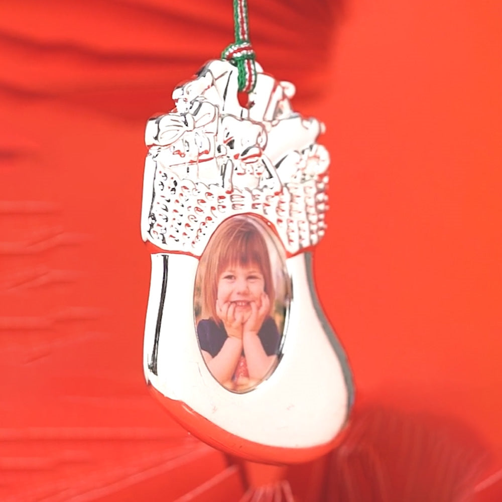 Christmas Sock with Photo Frame Decoration