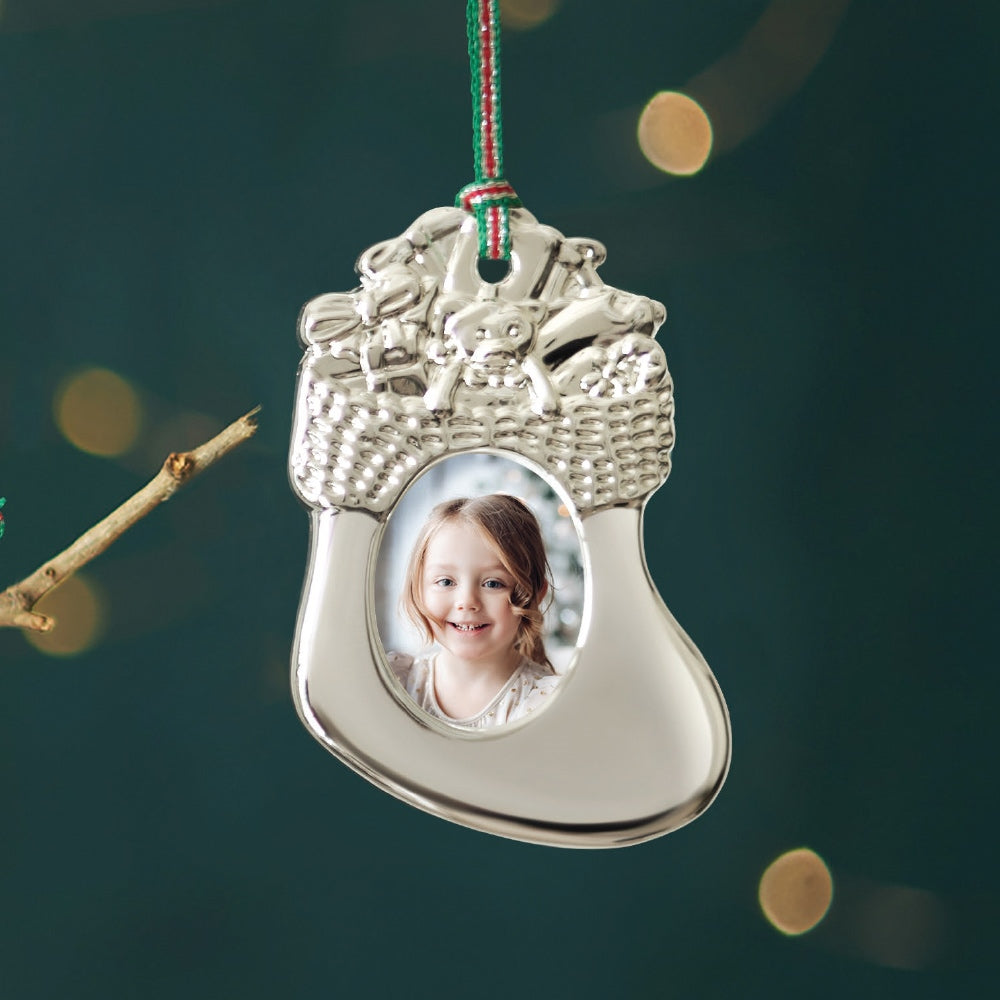 Christmas Sock with Photo Frame Decoration