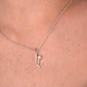 Floral Pendant Clear Stone