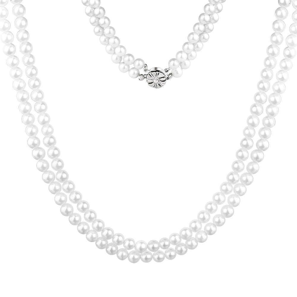 Pearl Double Strand Necklace