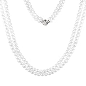 Pearl Double Strand Necklace