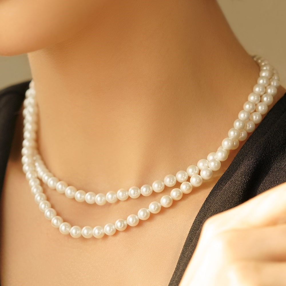 Pearl Double Strand Necklace