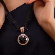 Rose Gold Plated Multi Chain Necklace