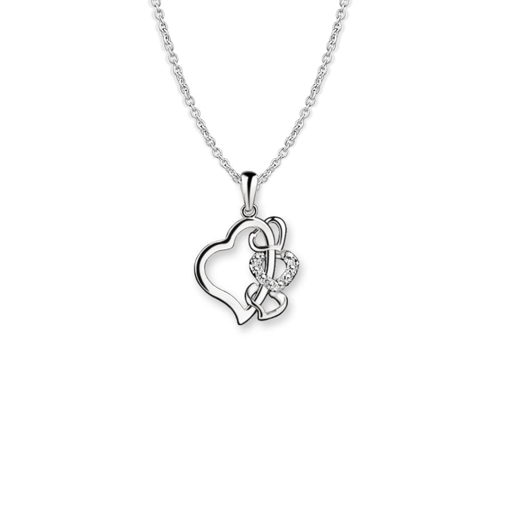 Multi Heart Pendant Clear
