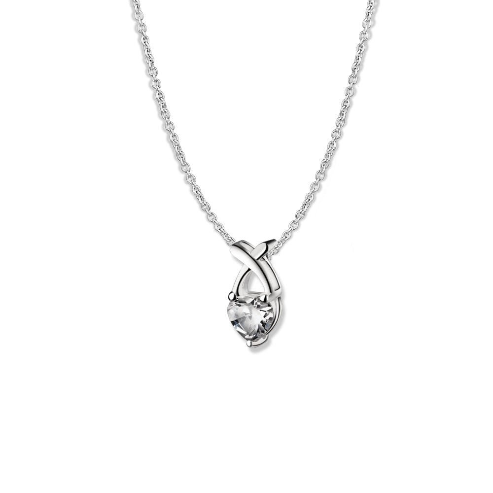 Pendant Clear Heart Stone