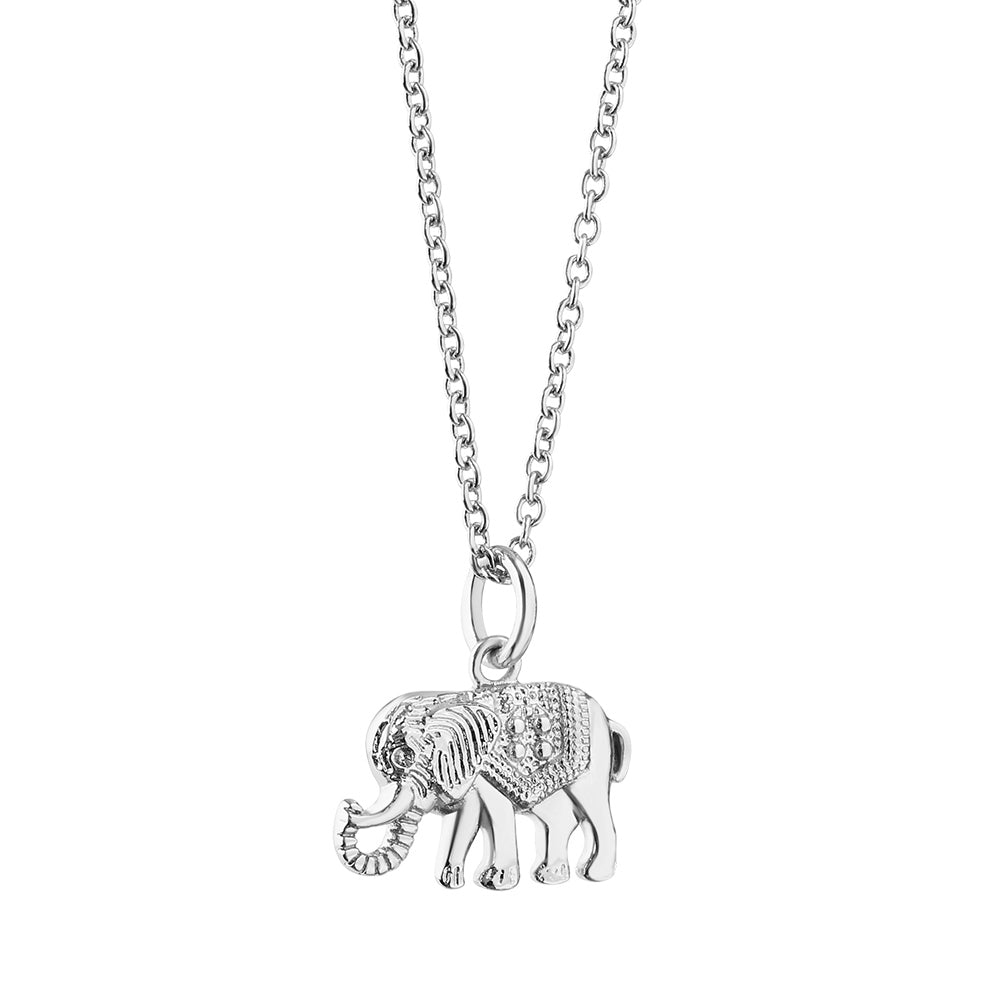 Silver Plated Pendant with Elephant