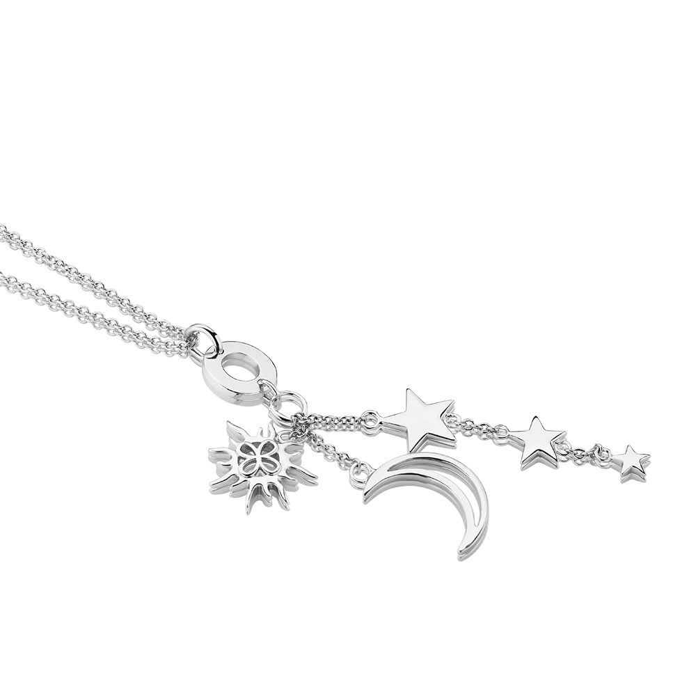 Sun, Moon, Stars Charm Necklace