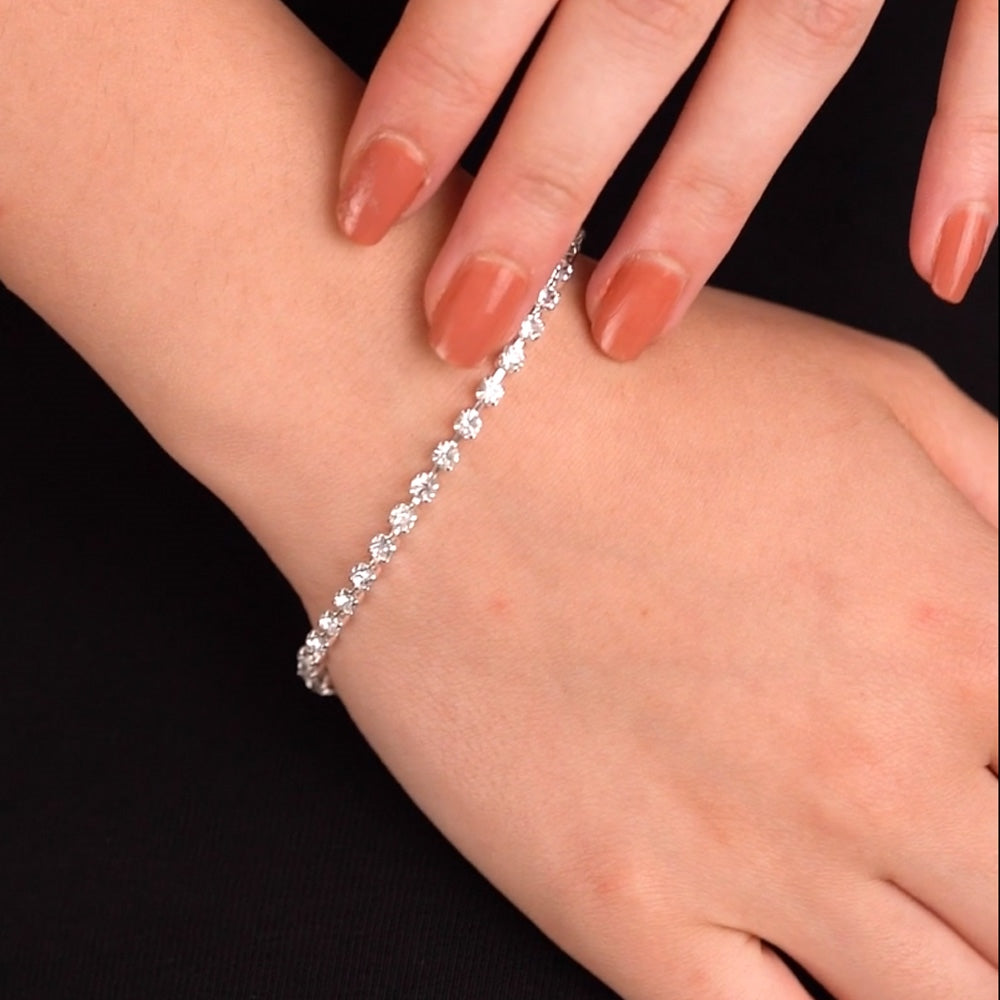 Bracelet Multi Clear Stones