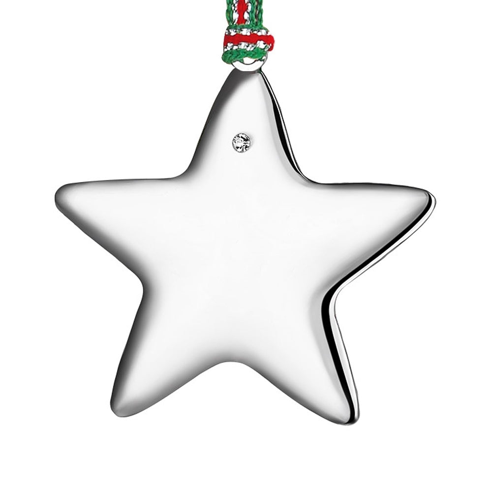 Star with Clear Stones Christmas Tree Decoration