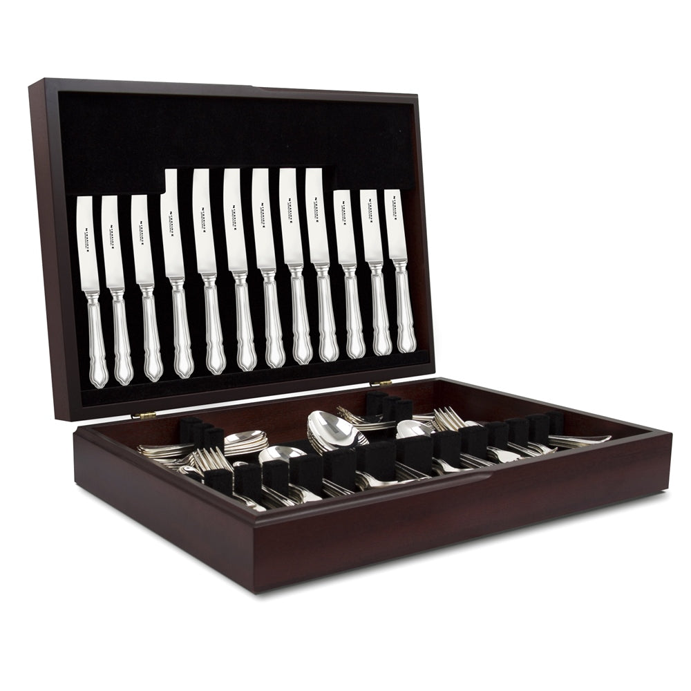 Silver Plated 124 Piece Cutlery Set