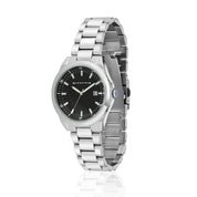 Mens Watch With Black Dial And Link Bracelet