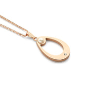 Rose Gold Plated Droplet Pendant