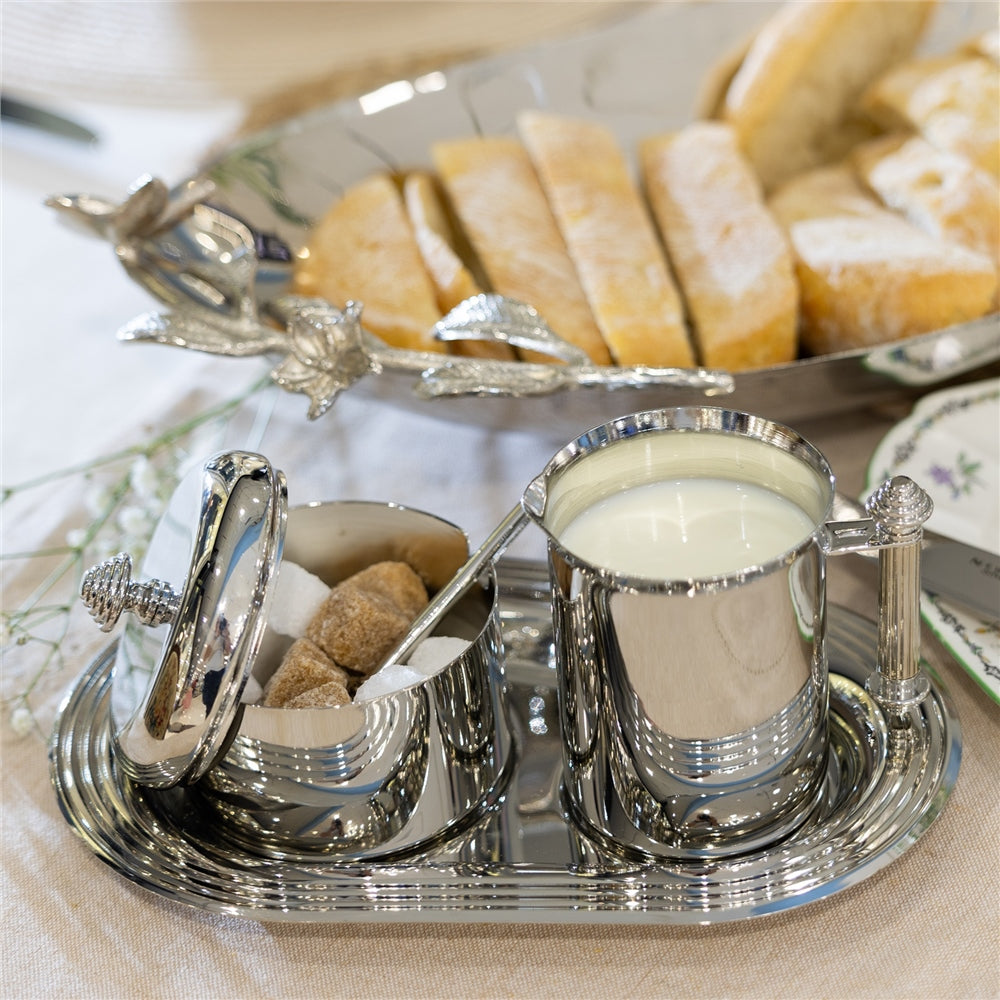 Silver Plated Sugar & Creamer Set