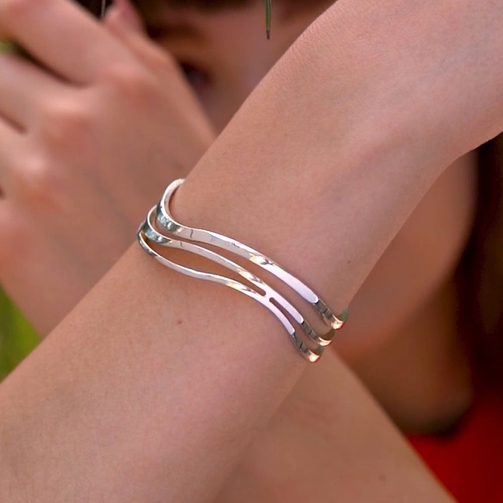 Orca Wave Bangle