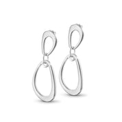 Silver Plated Droplet Earrings