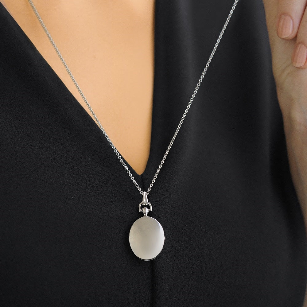Locket Plain Plain Locket – Newbridge Silverware