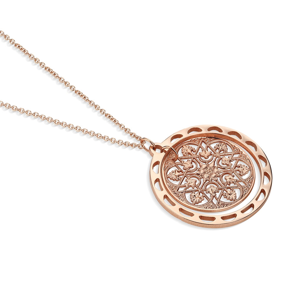 Vintage Round Filigree Pendant