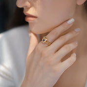 All Seeing Evil Eye Stacking Rings