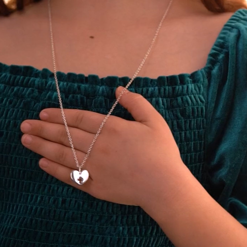 Heart Pendant with Cross