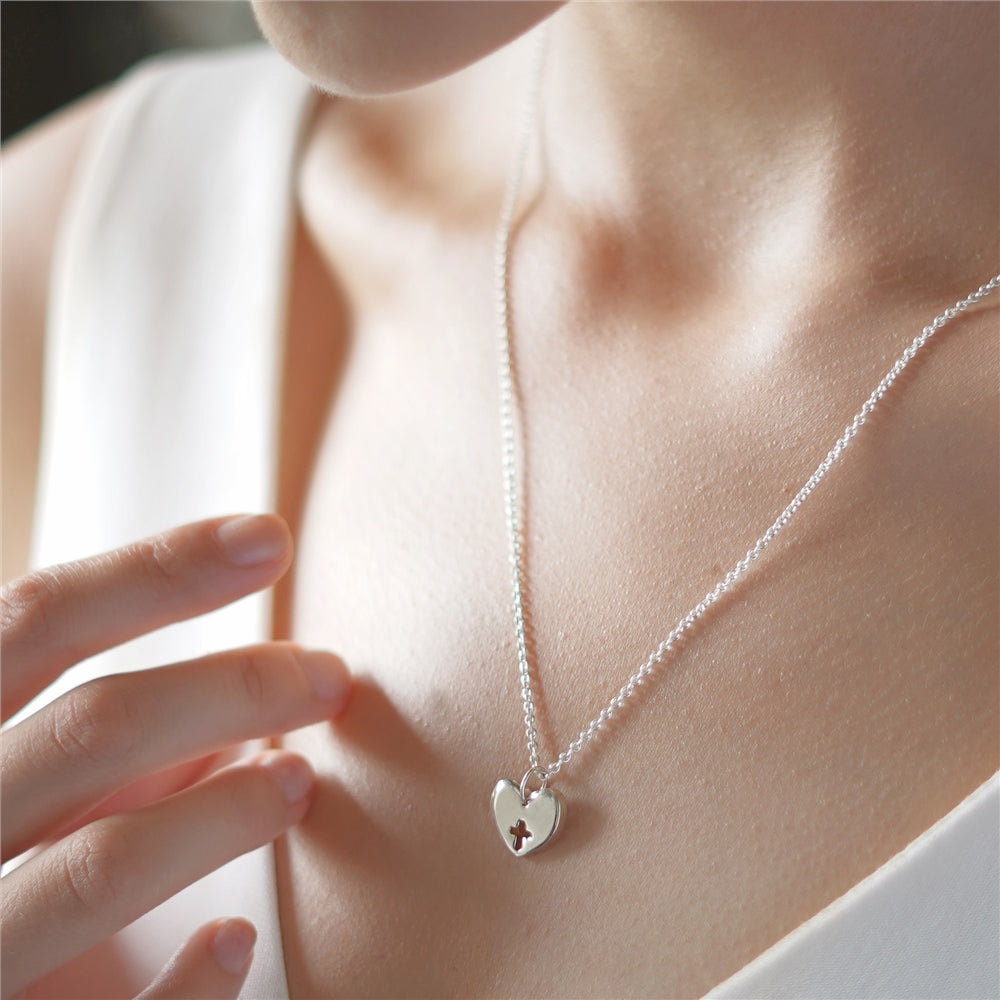 Heart Pendant with Cross