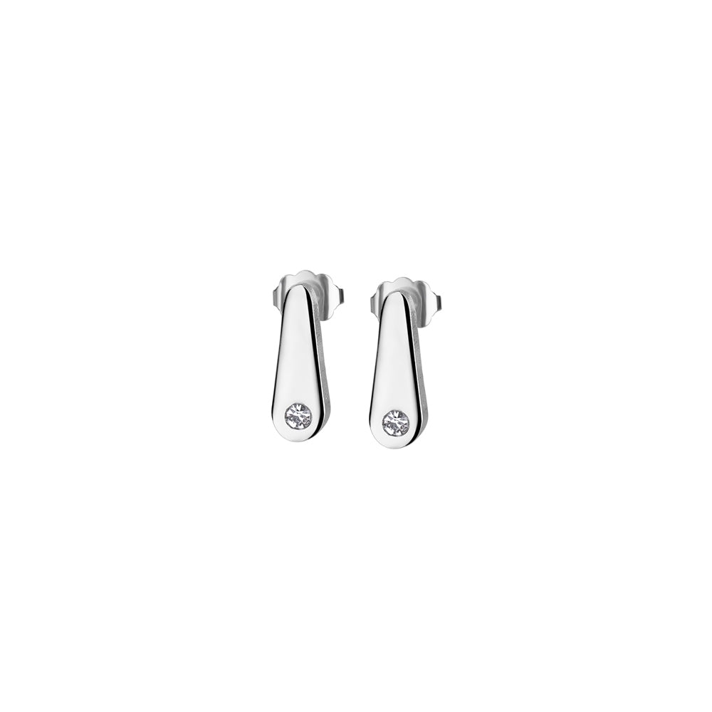 Droplet Earrings with Clear Stones