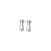 Droplet Earrings with Clear Stones