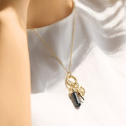 Gold Plated Pendant with Charms