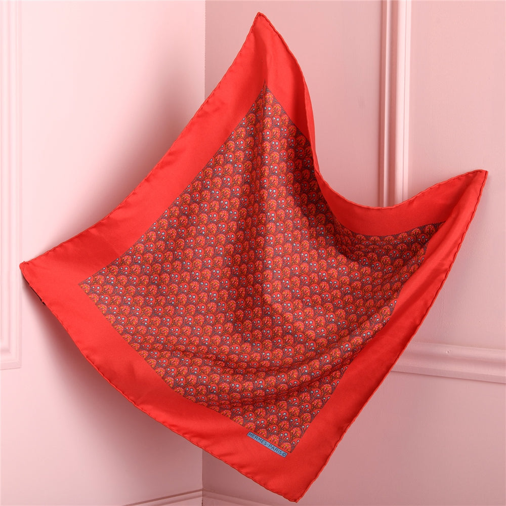 Vintage Hermes Pocket Square Silk Scarf