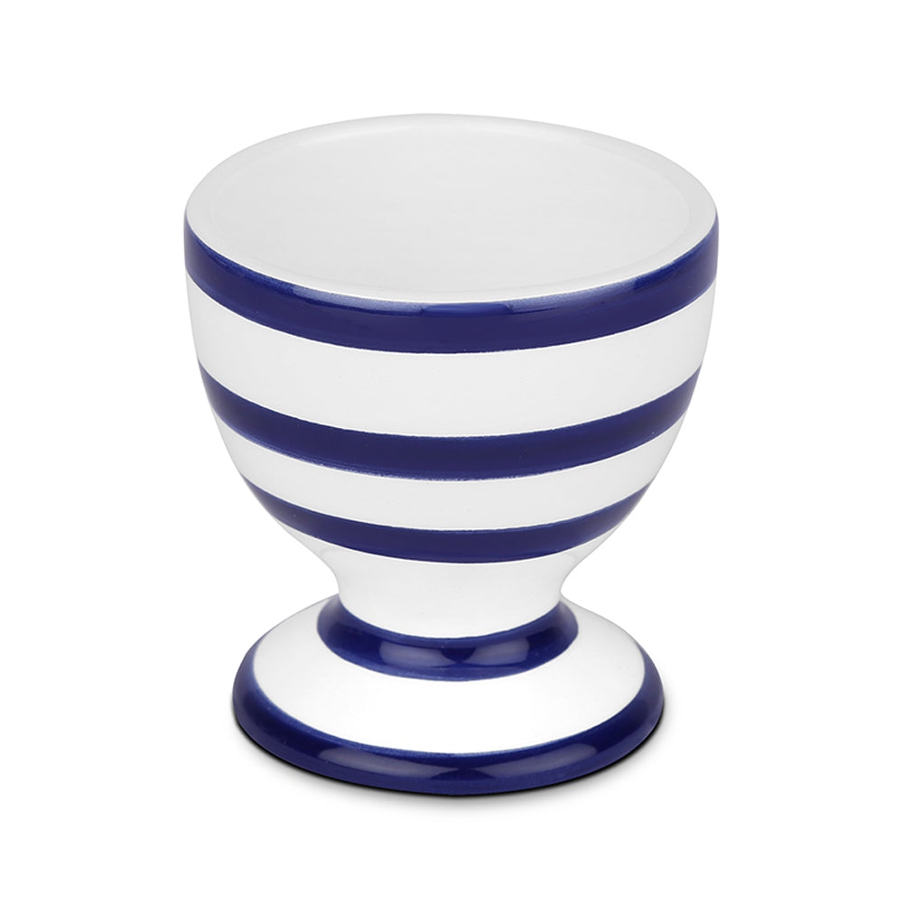 Blue Stripe Egg Cups set of 4