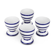 Blue Stripe Egg Cups set of 4