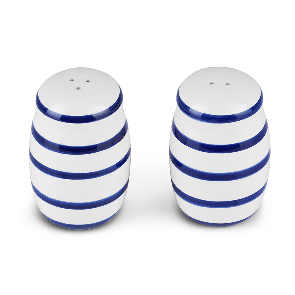 Blue Stripe Salt & Pepper set