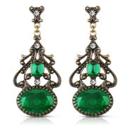 Green Stone FOB Earrings
