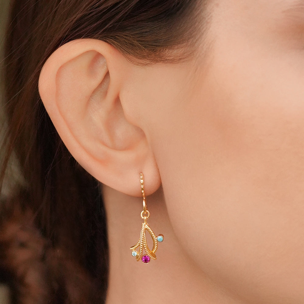 Pink & Turquoise Earrings