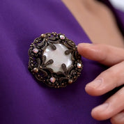 Ornate Mother of Pearl Brooch