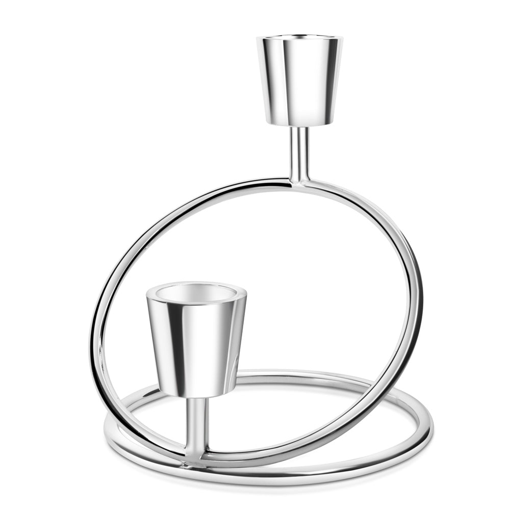 Silver Plated Set of 2 Candle Sticks