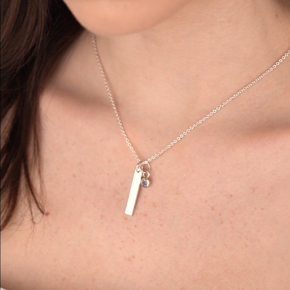 April Birthstone Pendant