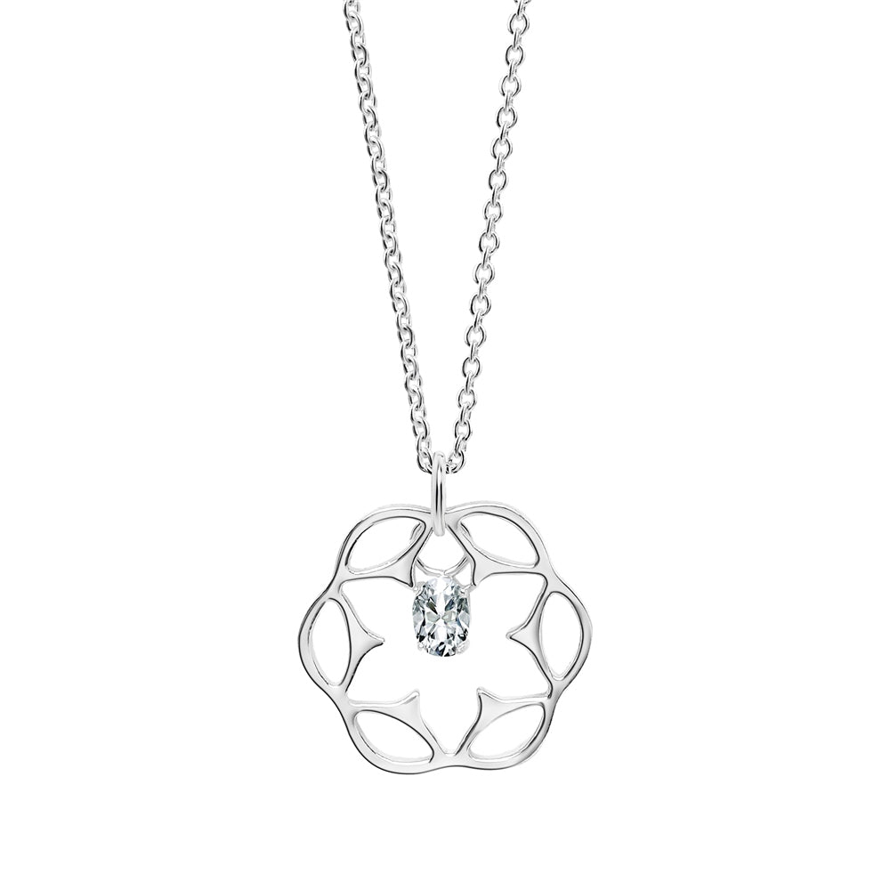 Ariel Pendant with Clear Stone