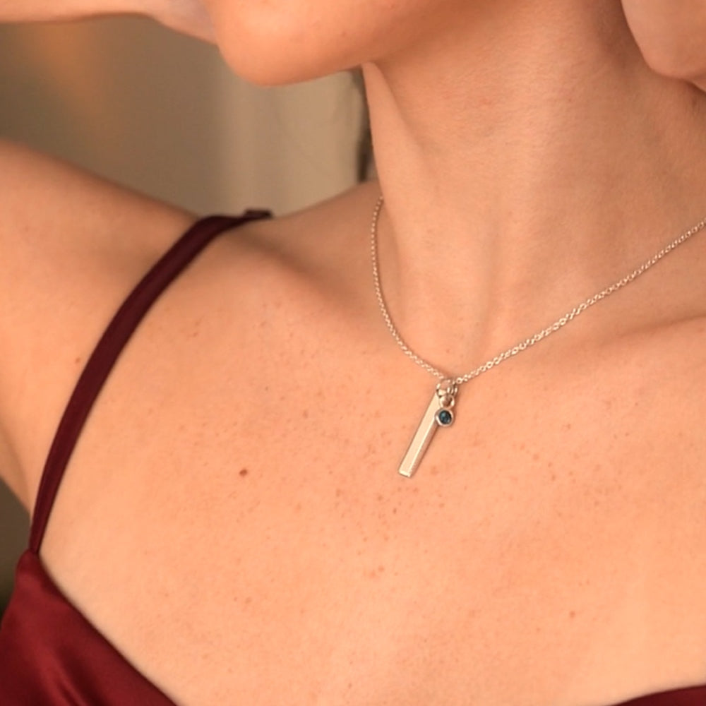 December Birthstone Pendant