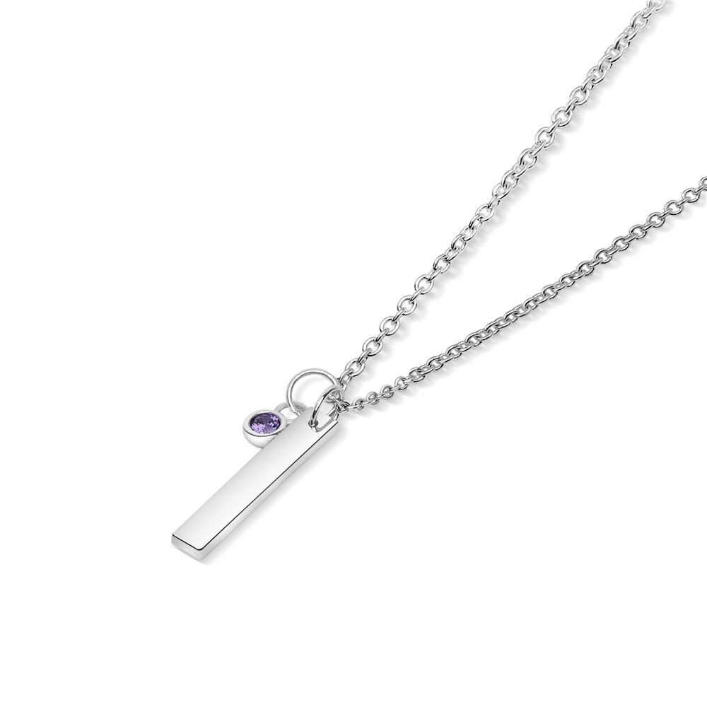 February Birthstone Pendant