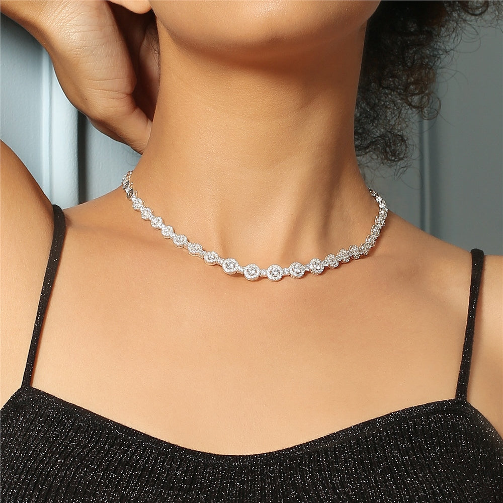 Clear Cubic Zirconia Necklace – Newbridge Silverware